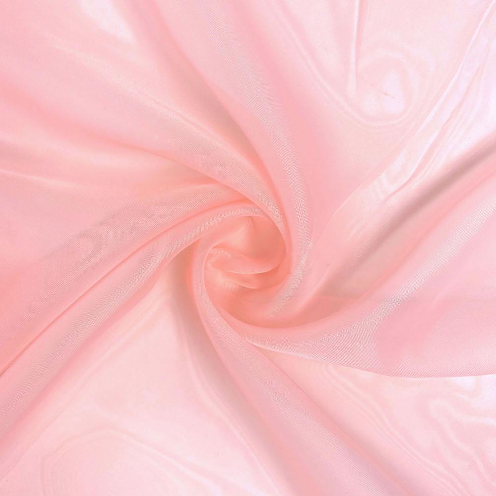Sheer Voile Rod Pocket Curtains - Blush - Image 3