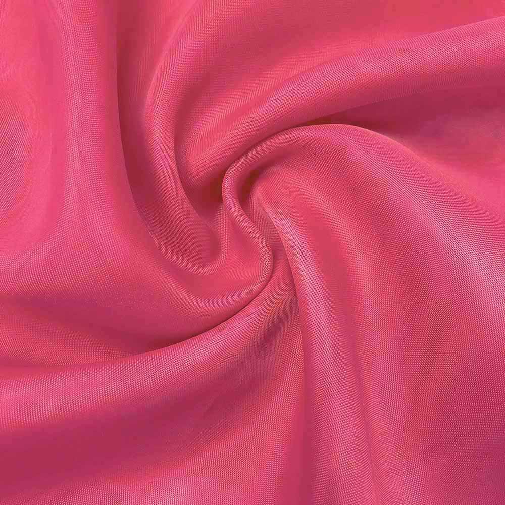 Sheer Voile Rod Pocket Curtains - Fuchsia - Image 3