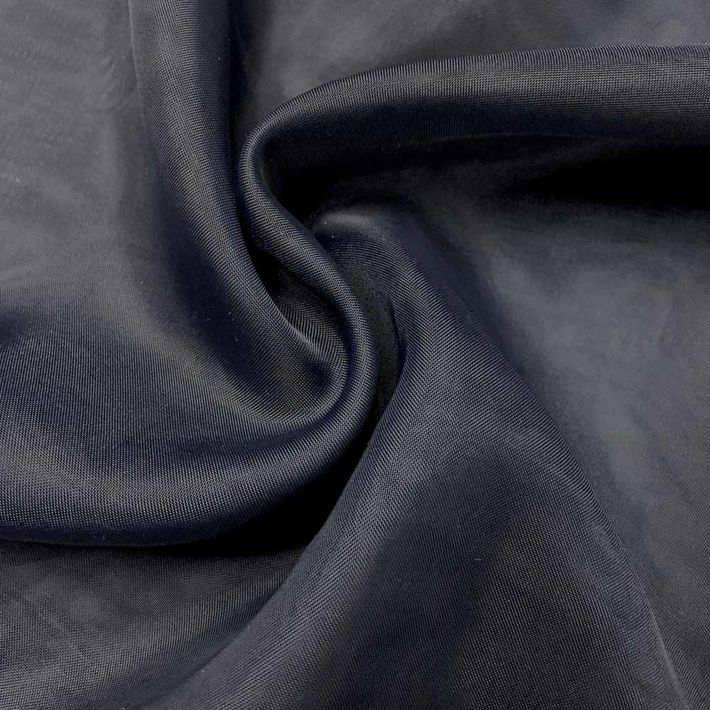 Sheer Voile Rod Pocket Curtains - Navy Blue - Image 3