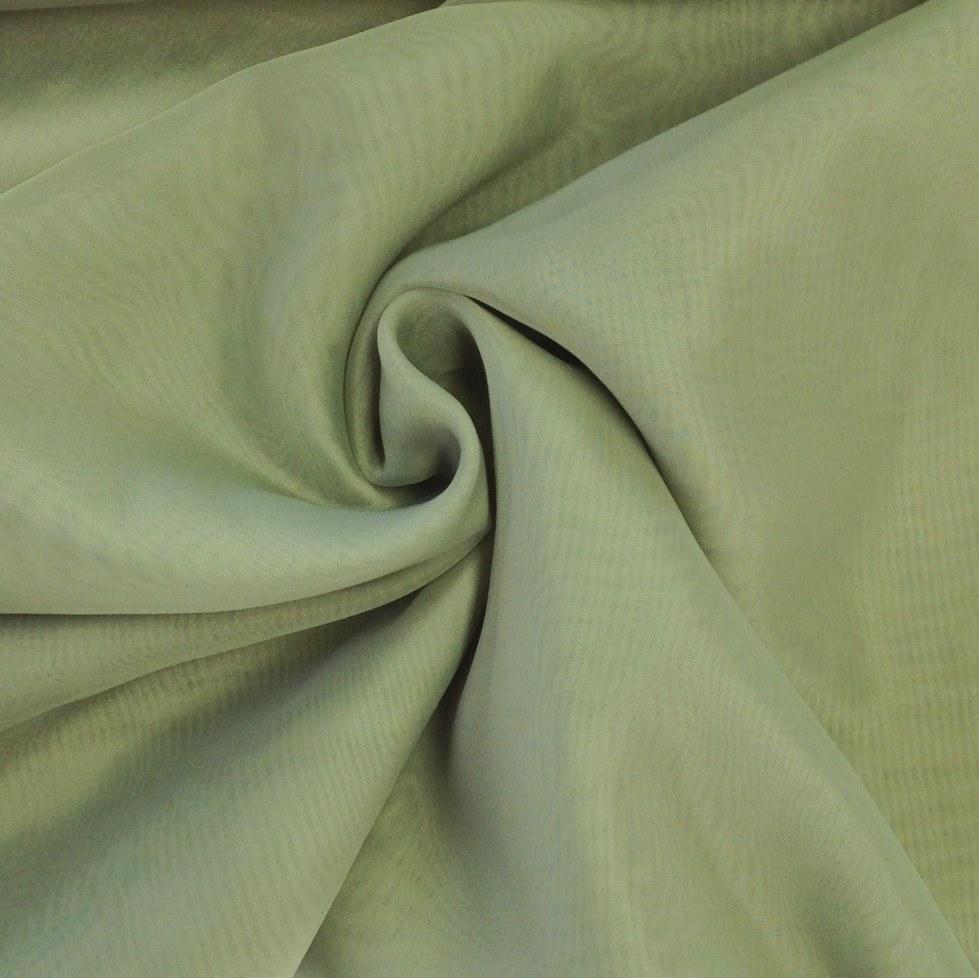 Sheer Voile Rod Pocket Curtains - Olive - Image 3