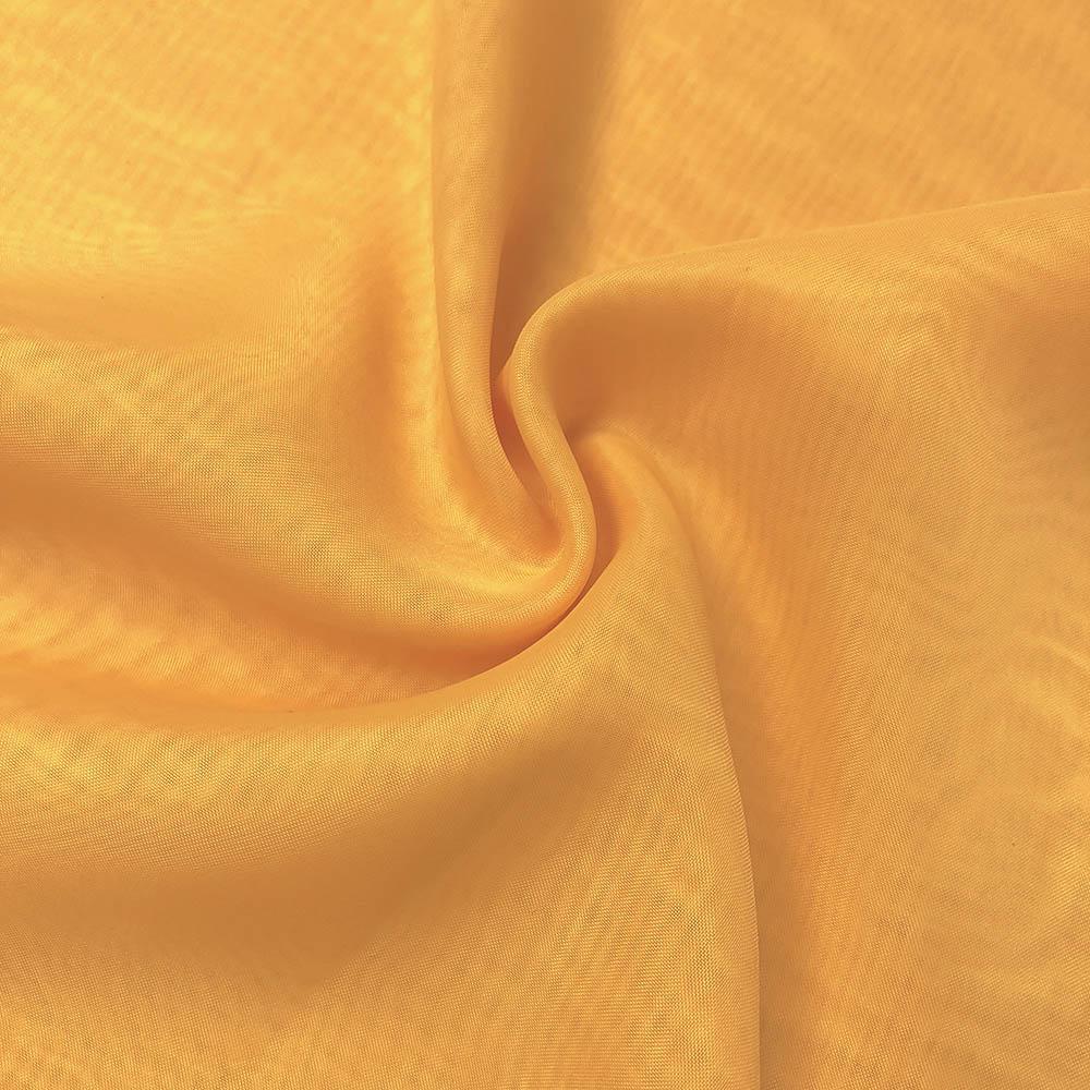 Sheer Voile Rod Pocket Curtains - Tangerine - Image 3