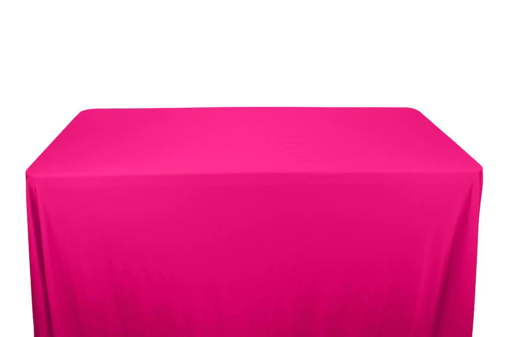 Shiny Milliskin Tricot Banquet Rectangular Table Covers - 6 Feet - Image 15