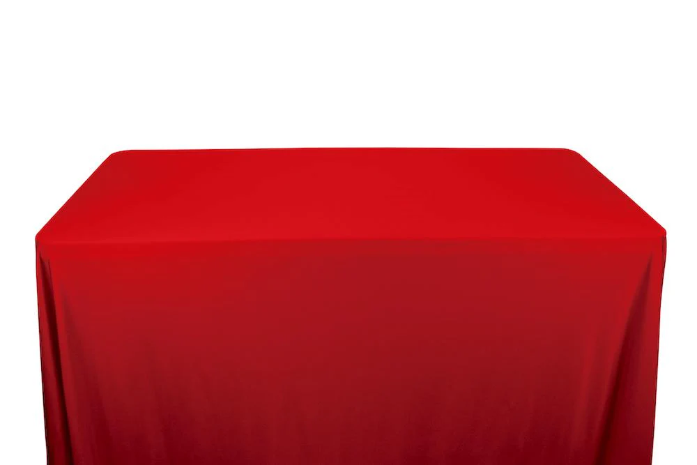 Shiny Milliskin Tricot Banquet Rectangular Table Covers - 8 Feet - Image 19