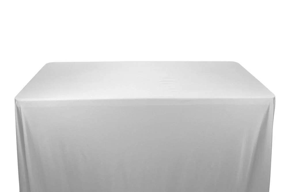 Shiny Milliskin Tricot Banquet Rectangular Table Covers - 8 Feet - Image 2