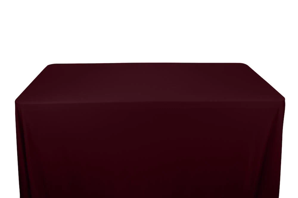 Shiny Milliskin Tricot Banquet Rectangular Table Covers - 8 Feet - Image 20