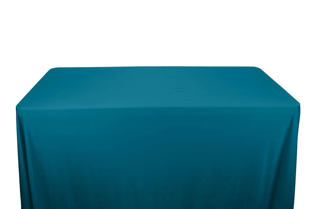 Shiny Milliskin Tricot Banquet Rectangular Table Covers - 8 Feet - Image 22