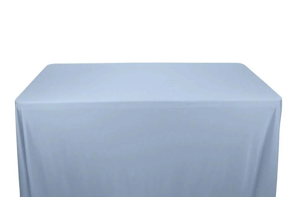 Shiny Milliskin Tricot Banquet Rectangular Table Covers - 8 Feet - Image 4