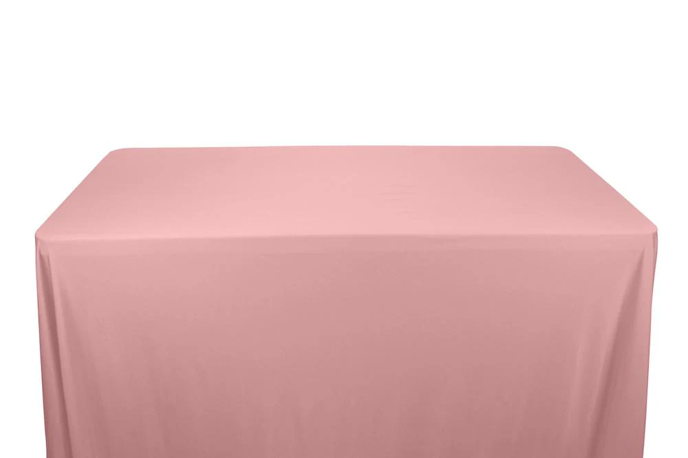 Shiny Milliskin Tricot Banquet Rectangular Table Covers - 8 Feet - Image 6