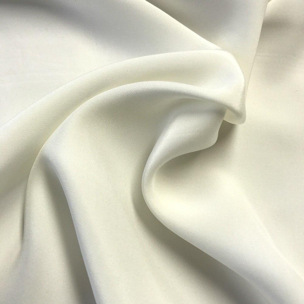 Silk Charmeuse Rod Pocket Curtains - Off White - Image 3