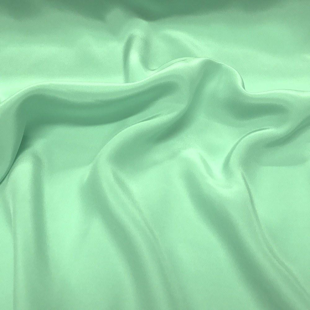 Silk Charmeuse Rod Pocket Curtains - Seafoam - Image 3