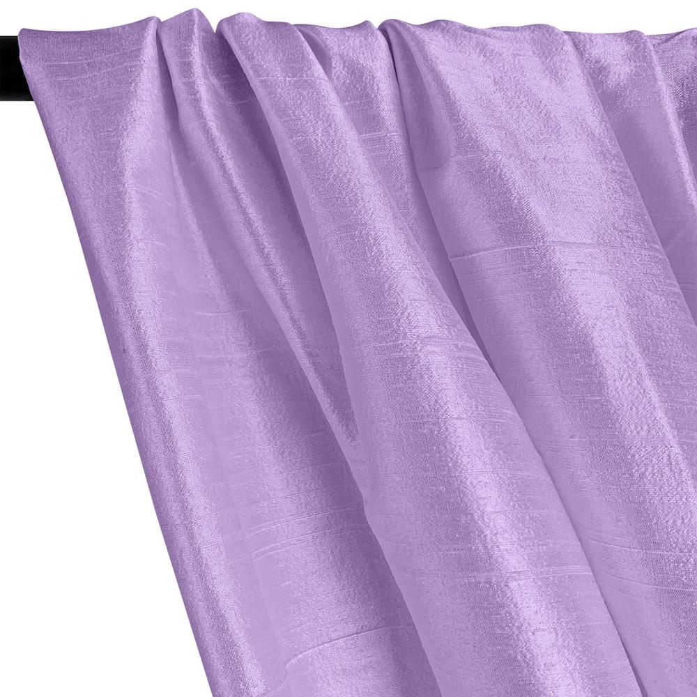 Silk Dupioni (54 Inch) Rod Pocket Curtains - Lilac - Image 2
