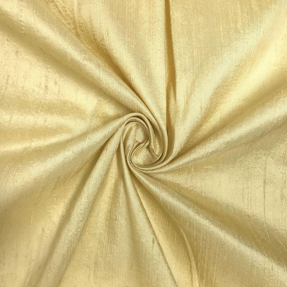 Silk Dupioni (54 Inch) Rod Pocket Curtains -  Sunset Yellow - Image 3
