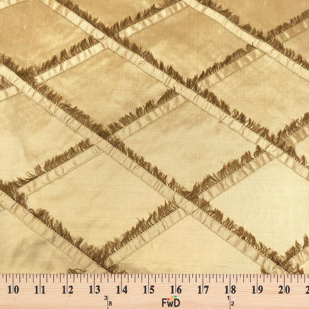 Silk Dupioni Checkered Embroidery - Image 10