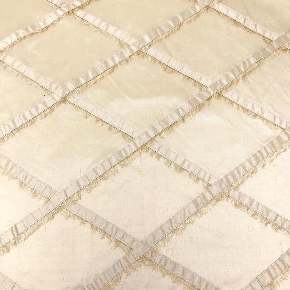 Silk Dupioni Checkered Embroidery - Image 2
