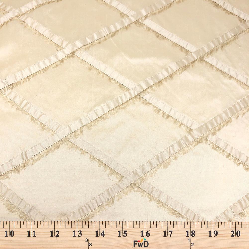 Silk Dupioni Checkered Embroidery - Image 4