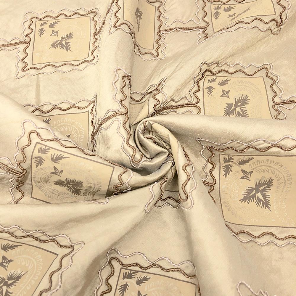 Silk Dupioni Corded Embroidery - Image 3