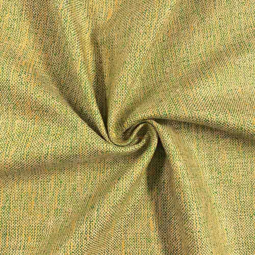 Silk Linen Matka Rod Pocket Curtains - Apple 2-Tone - Image 3