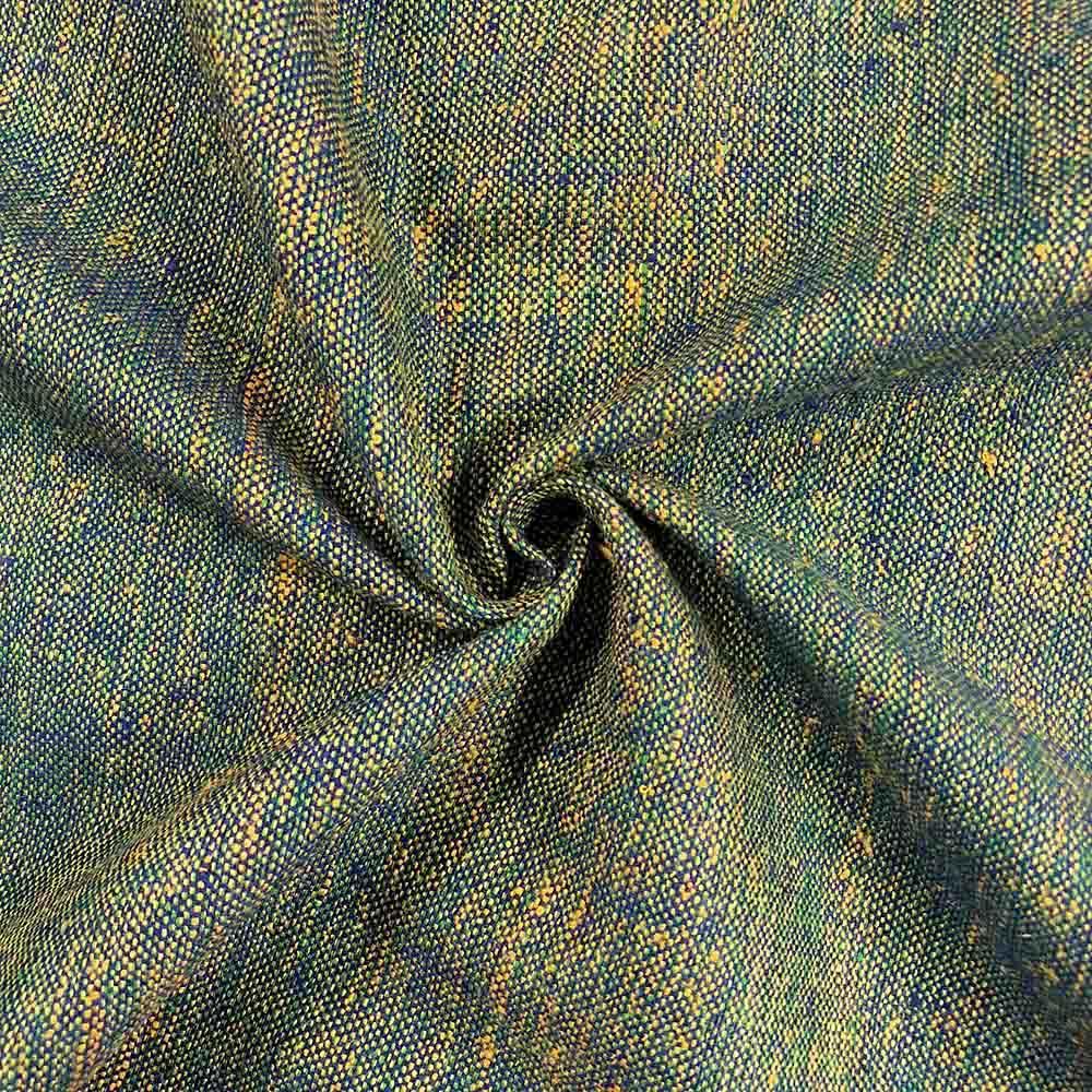 Silk Linen Matka Rod Pocket Curtains - Earth 2 -Tone - Image 3