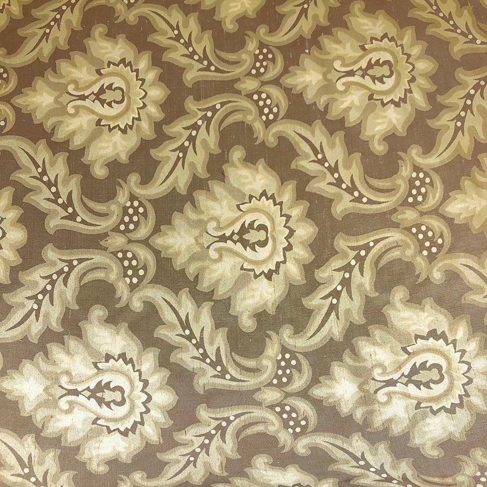 Silk Shantung Damask Floral Printed - Image 2