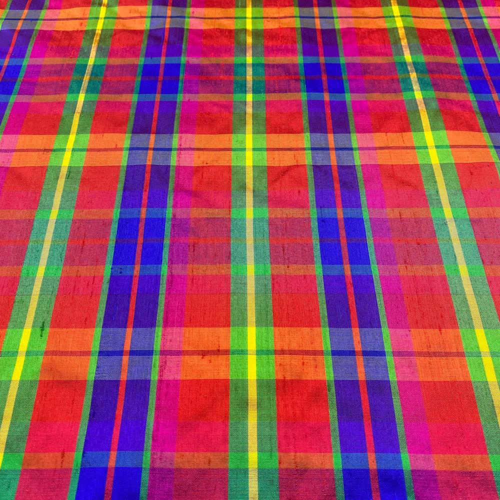 Silk Shantung Plaid - Image 11