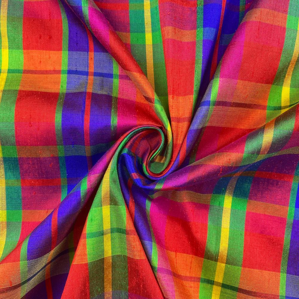 Silk Shantung Plaid - Image 12