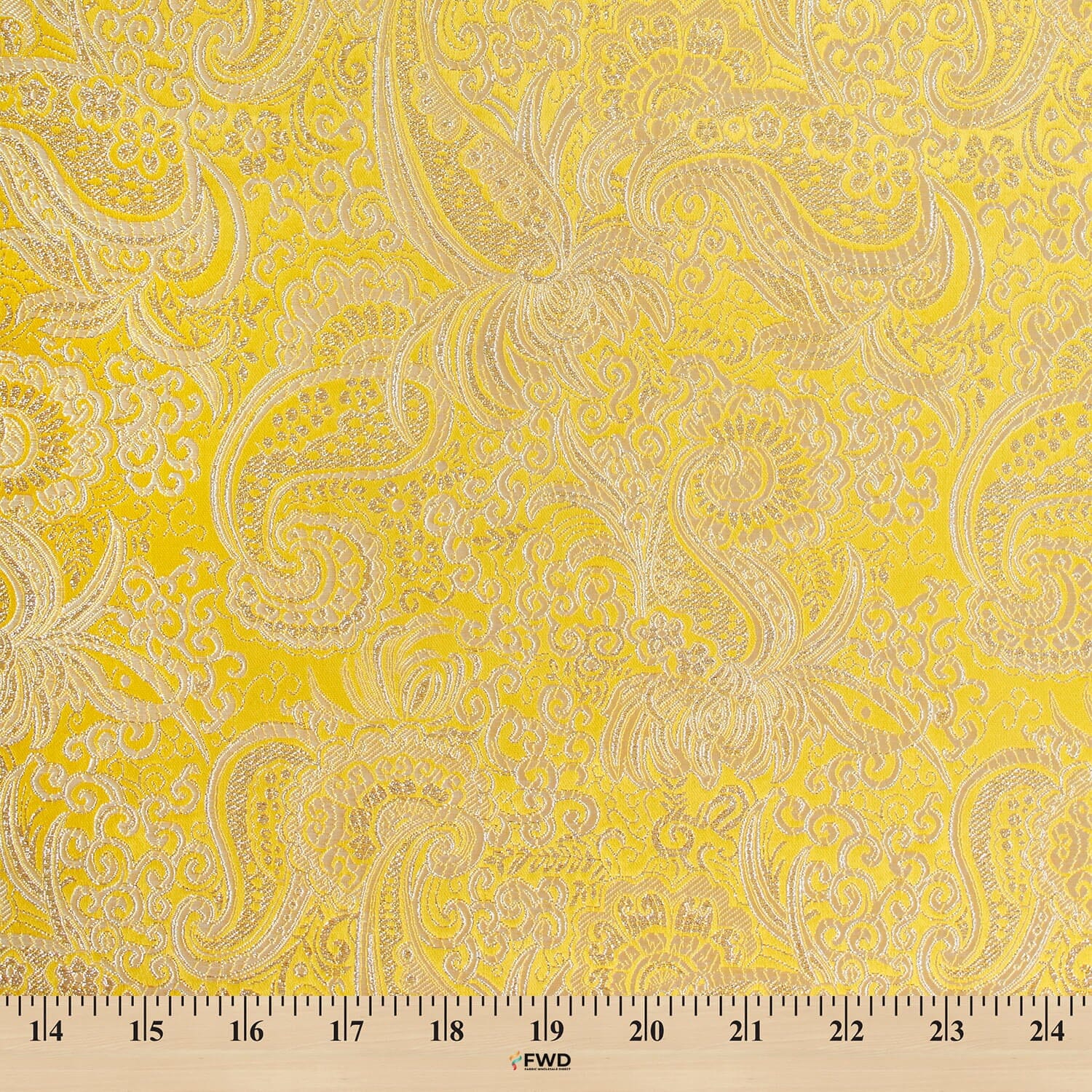 Silver Paisley Metallic Brocade - Image 21
