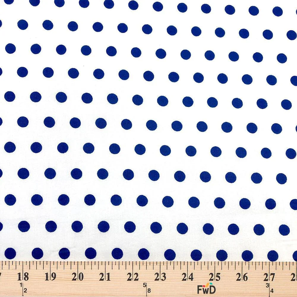 Small Polka Dot Cotton Poplin (43/44 Inch) - Image 56