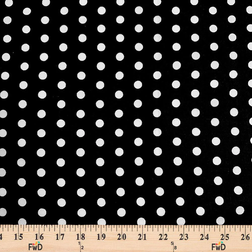 Small Polka Dot Cotton Poplin (43/44 Inch) - Image 84