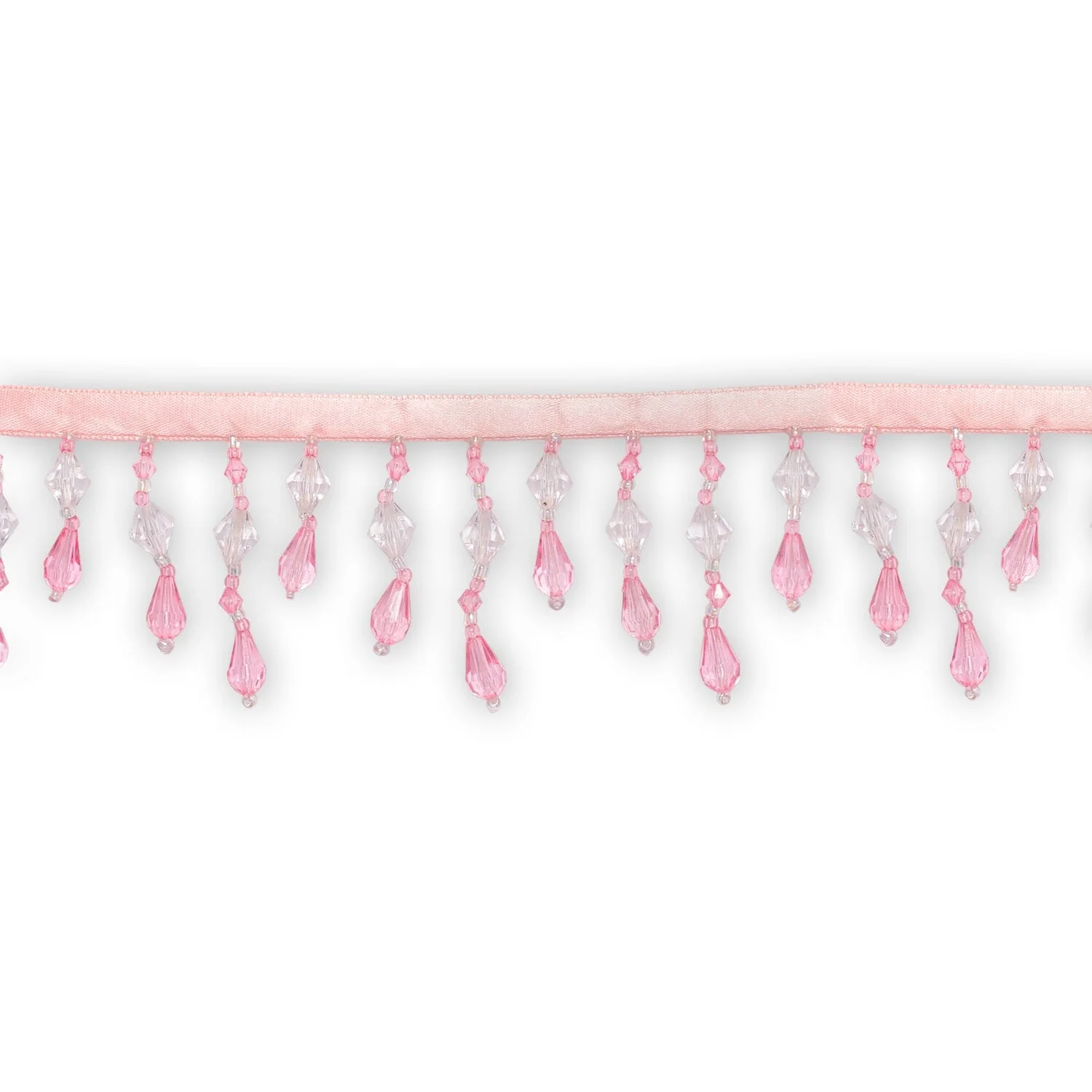 Small Teardrop Beaded Rhinestone Tassel Fringe Trim - Image 5