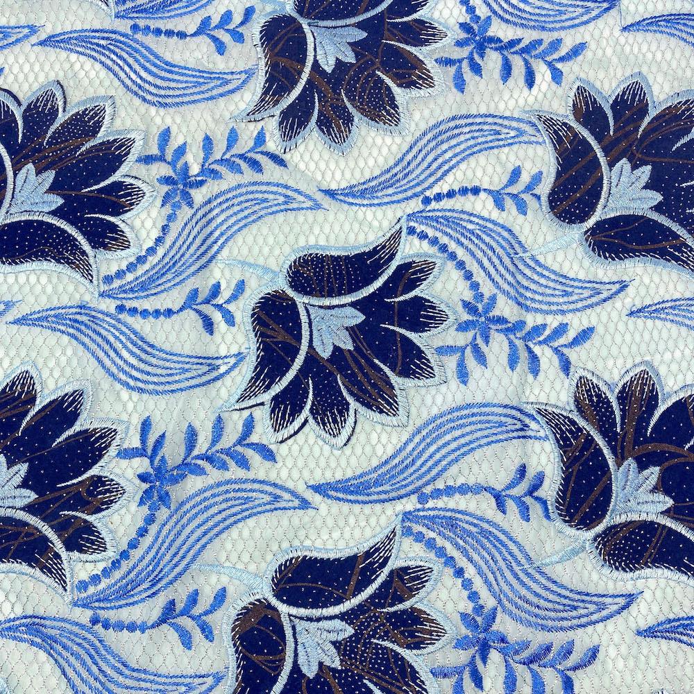 Sparkled Tulip Metallic Embroidery Lace - Image 2