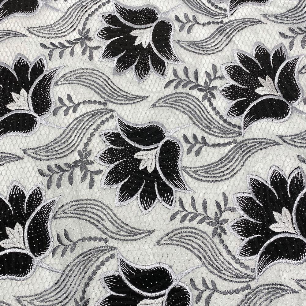 Sparkled Tulip Metallic Embroidery Lace - Image 8