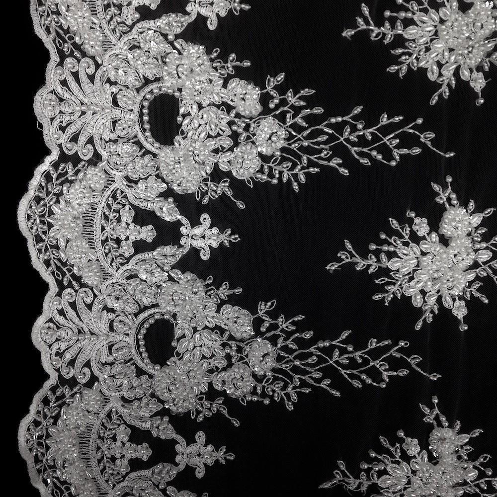 Spirit Bridal Lace Beaded Fabric - Image 4