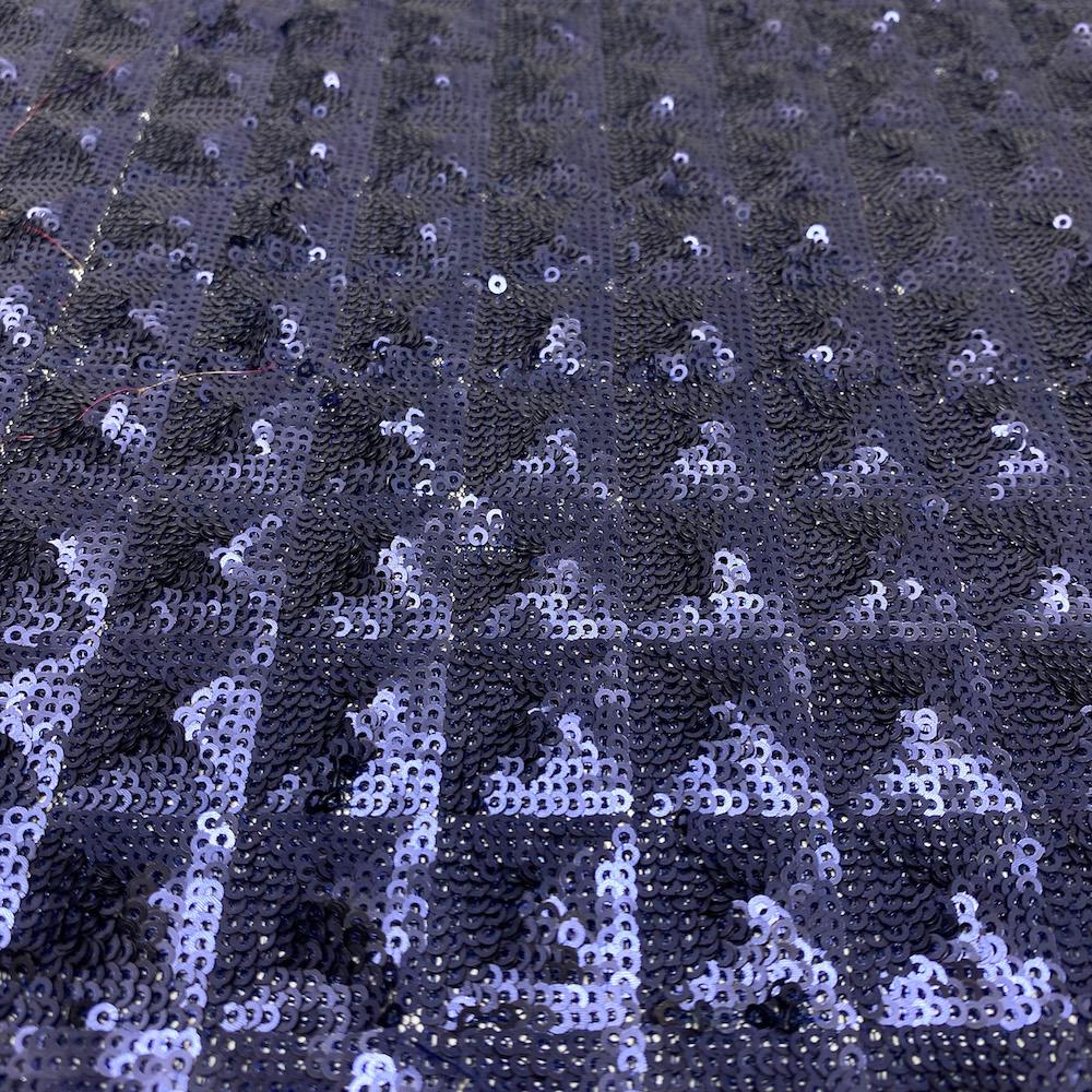 Square Crushed Sequins on Mesh