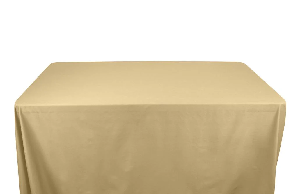 Stretch Broadcloth Banquet Rectangular Table Covers - 8 Feet - Image 3