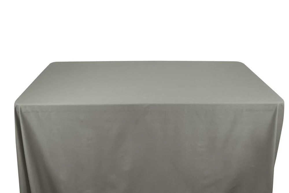 Stretch Broadcloth Banquet Rectangular Table Covers - 8 Feet - Image 5