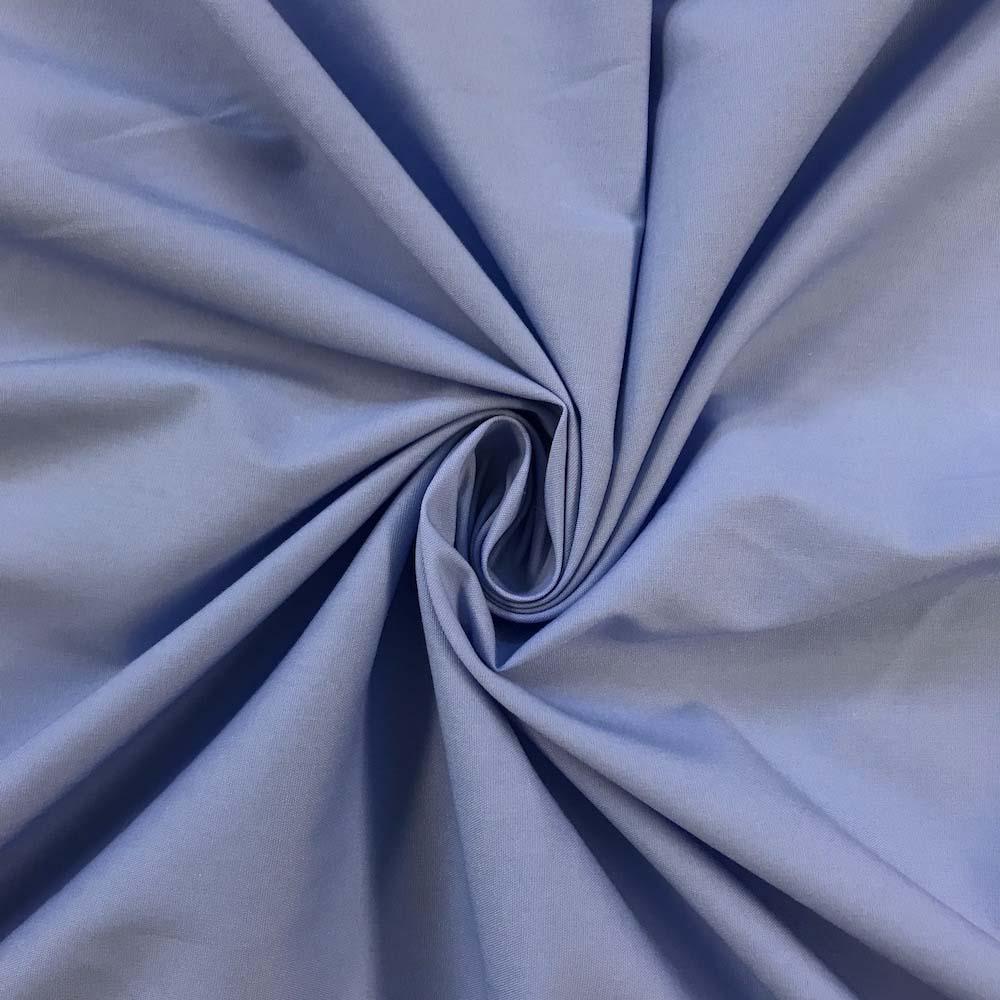 Stretch Broadcloth Rod Pocket Curtains - Blue - Image 3