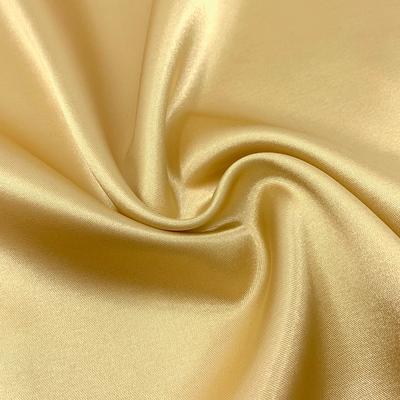 Stretch Charmeuse Satin Rod Pocket Curtains - Gold - Image 3