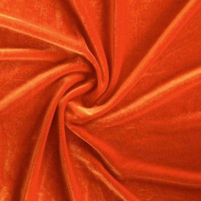 Stretch Velvet Rod Pocket Curtains - Burnt Orange - Image 3