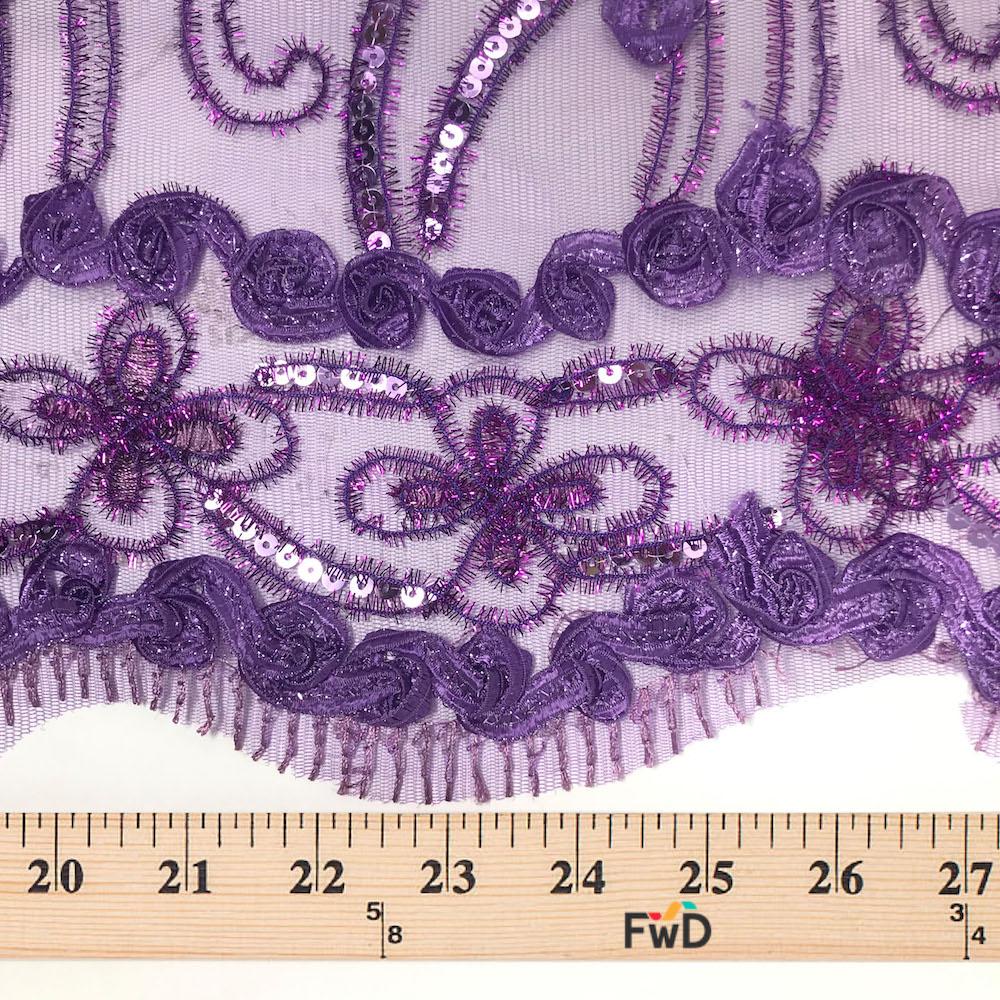 Sunflower Diamond Sparkle Sequins on Stretch Mesh - Image 9