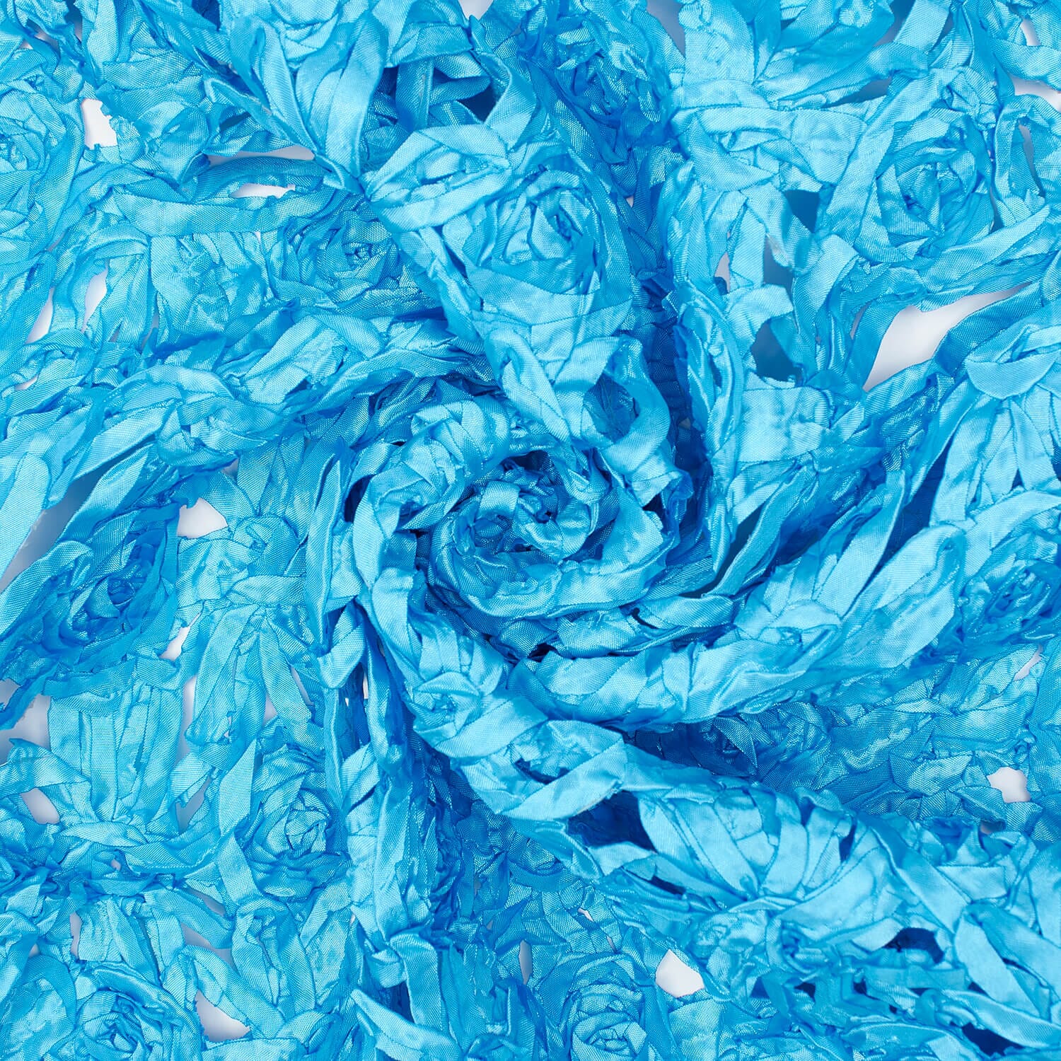 Turquoise Scrunched Rosette - Image 2