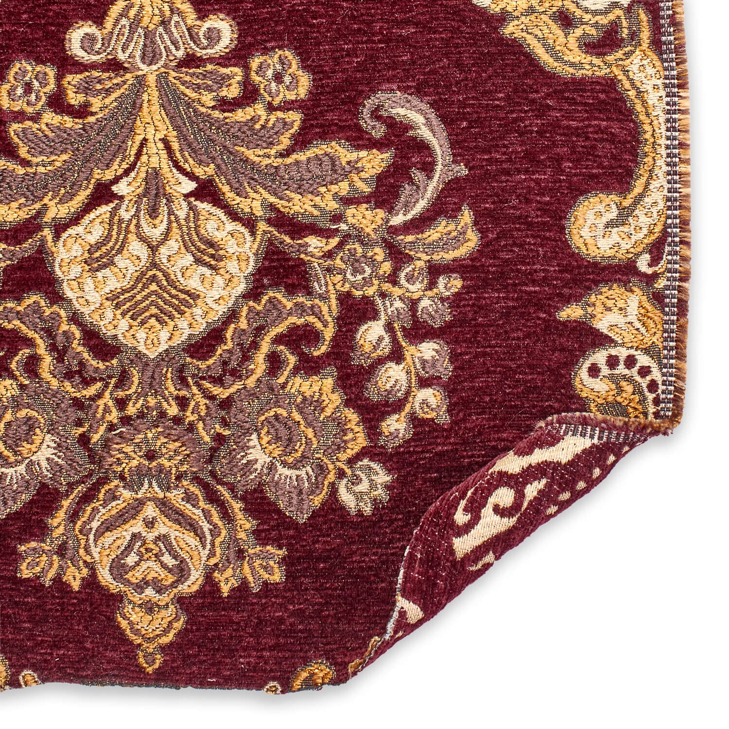 Victorian Damask Metallic Chenille Upholstery Brocade Jacquard - Image 4