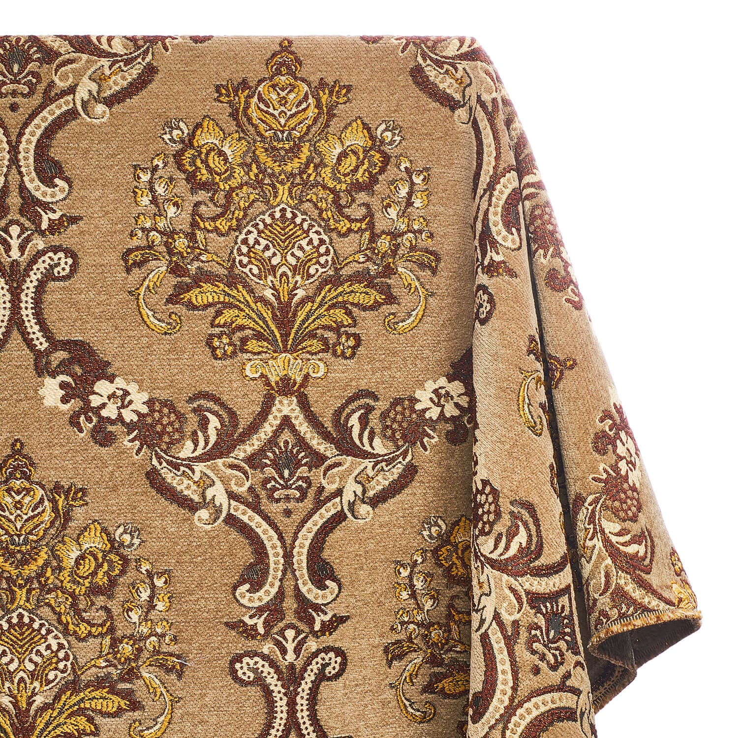 Victorian Damask Metallic Chenille Upholstery Brocade Jacquard - Image 6