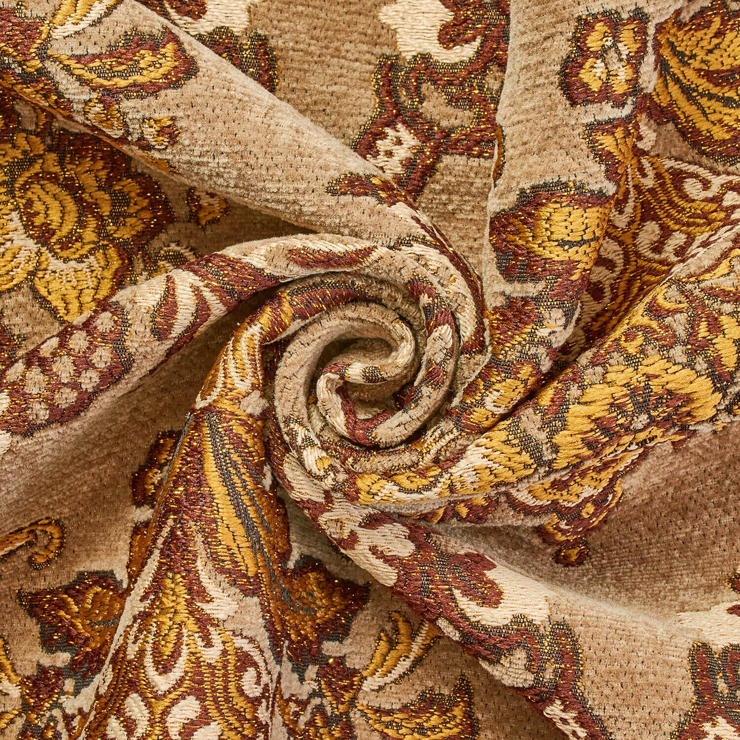 Victorian Damask Metallic Chenille Upholstery Brocade Jacquard - Image 7