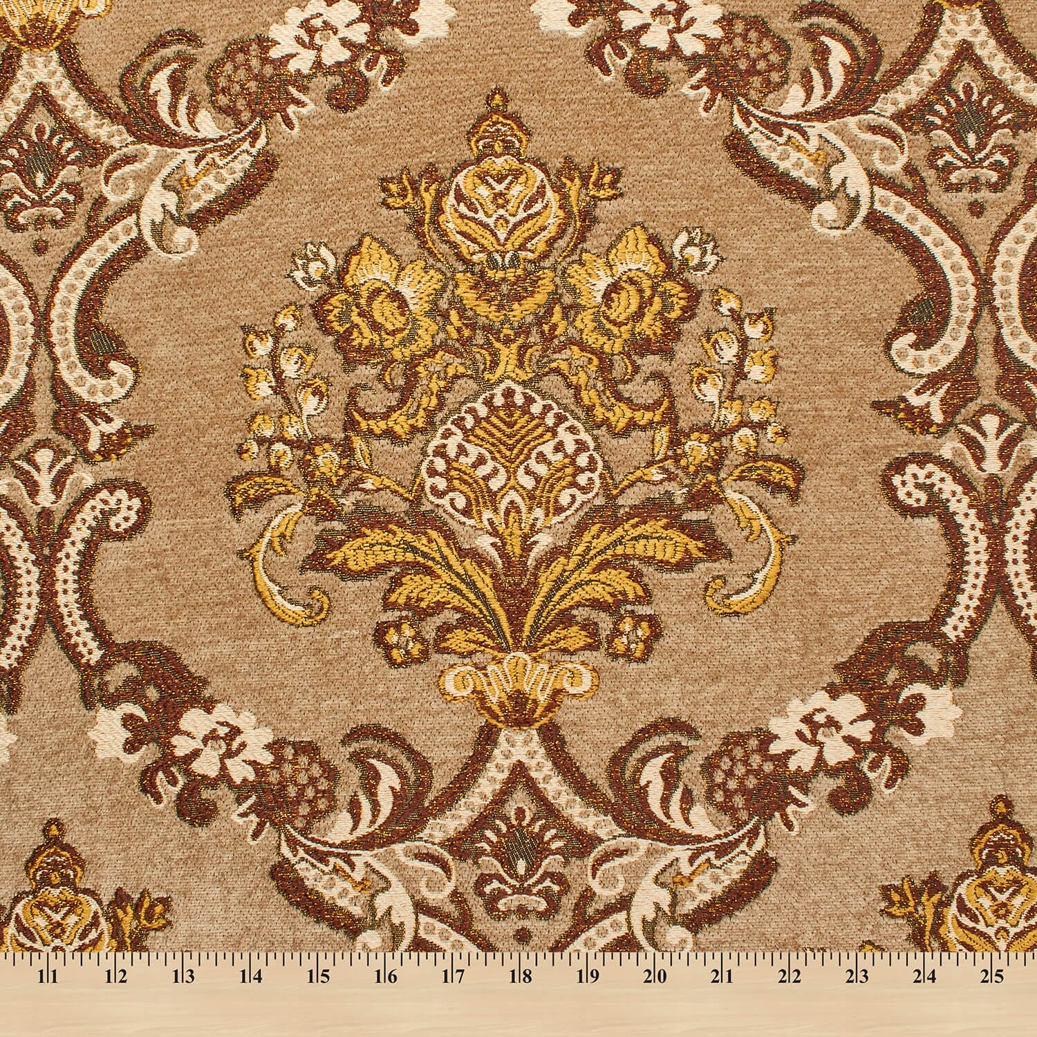 Victorian Damask Metallic Chenille Upholstery Brocade Jacquard - Image 9