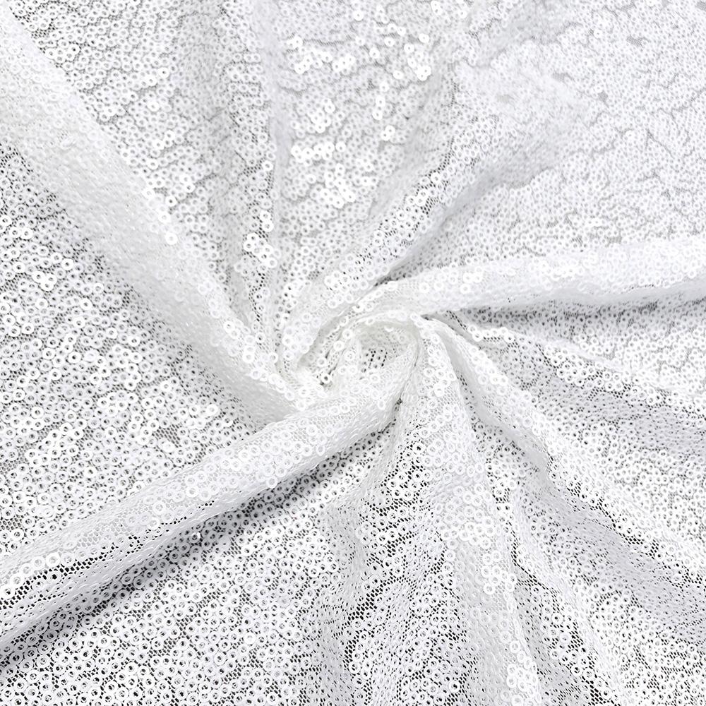 Zigzag Starlight Micro Sequins On Stretch Mesh - Image 2